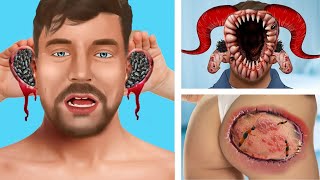 Asmr animation infected head [upl. by Gemini151]