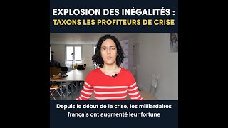 Explosion des inégalités  taxons les profiteurs de crise [upl. by Adlen]