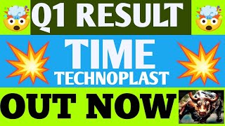 Time Technoplast Q1 Results 2025  Time Technoplast Results Today  Time Technoplast share news [upl. by Arakawa]