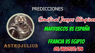 MARRUECOS VS ESPAÑA  FRANCIA VS EGIPTO  05 AGOSTO24 predicciones futbol [upl. by Lister]