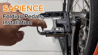 Sapience Folding Pedals Installation [upl. by Elitnahc]