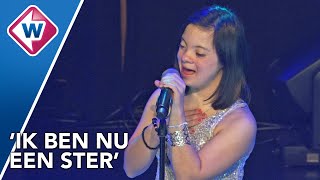 Zangeres met downsyndroom geeft concert op groot Leids poppodium [upl. by Sahcnip999]