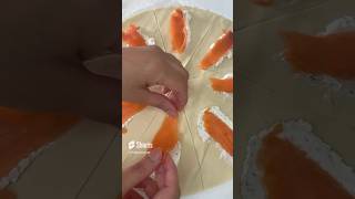 🔴 RECETTE  CROISSANT SAUMON BOURSIN 👌 satisfying recipe shorts cooking eat food [upl. by Chatterjee754]