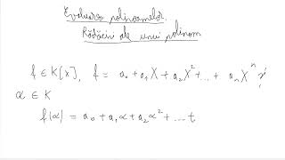 Evaluarea polinoamelor Rădăcini ale unui polinom clasa a 12a [upl. by Silliw]