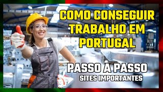 🚨Melhores sites de emprego em Portugal Passo a Passo [upl. by Alocin]