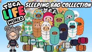 ALL SLEEPING BAGS in Toca Life World 🌍🥰💕  Toca Boca [upl. by Wiencke]