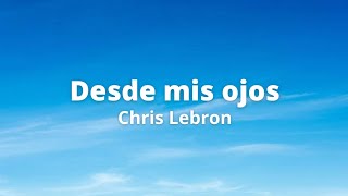 Desde mis ojos  Chris Lebron Vídeo Lyric  Letra [upl. by Ateiram]