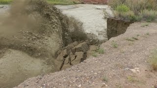 September 9th 2013 Flash Flood Footage  Erosion Shots Utah Monsoon [upl. by Tecla267]