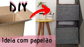 Como fazer SAPATEIRA DE PAPELÃO  DIY [upl. by Harihat]