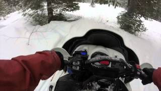 Snowmobiling at Lookout Pass [upl. by Sher]