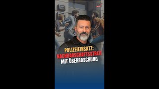 Polizeieinsatz bei einem Nachbarschaftsstreit der besonderen Art [upl. by Kcirdde]