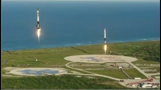 Falcon Heavy 2 SpaceX Launch amp Landing [upl. by Anahsed188]