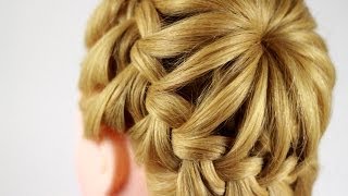 Делаем прическу паутинка  корона Crown Braid [upl. by Danit]