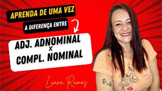 APRENDA DE UMA VEZ POR TODAS ADJUNTO ADNOMINAL X COMPLEMENTO NOMINAL [upl. by Vona]