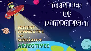 Degrees of Comparison  Positive Comparative and Superlative Adjectives [upl. by Charleton852]