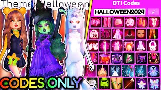 ONLY Wearing CODE ITEMS For HALLOWEEN THEMES With The NEWER Codes In DRESS TO IMPRESS  ROBLOX [upl. by Guendolen373]