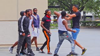 Handcuffing people prank [upl. by Siriso]