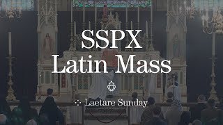 SSPX Latin Mass  2019  Laetare Sunday in St Marys KS [upl. by Anyala]