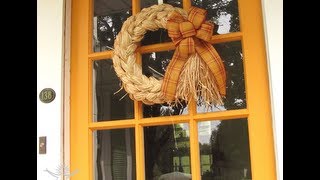 Double Braided Raffia Wreath [upl. by Bik]