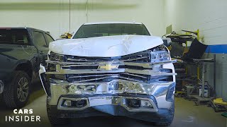 How Wrecked Cars Are Repaired  Cars Insider [upl. by Chubb]