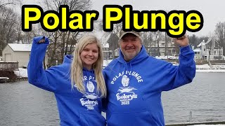 Polar Plunge at Foolerys on Okauchee Lake  New Years Day Tradition with Becca amp Scott [upl. by Eenalem]