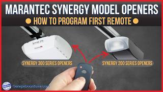 Marantec Synergy Garage Door Openers  Learn how to program 1st remote into Marantec Synergy openers [upl. by Eynobe]