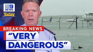 Latest update Flood emergency unfolds in Queensland  9 News Australia [upl. by Coad131]