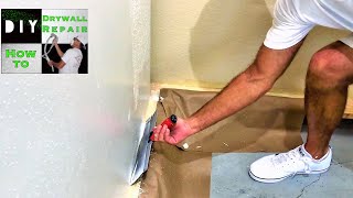 Skim coating walls for beginners tutorial [upl. by Aiekan]