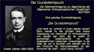 Zur Arbeit am Grundsteinspruch von Rudolf Steiner jeden Freitag 1900 Uhr gelesen von G Anger [upl. by Ynohtnaeoj]