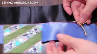 Serger 101 How to Create a Decorative Ladder Stitch [upl. by Violetta]