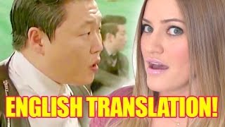 PSY  GENTLEMAN English Translation  iJustine [upl. by Whitaker]