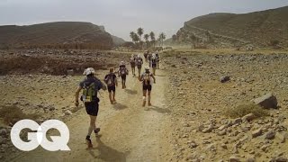 Marathon des Sables Completing the Toughest Foot Race on Earth  GQs Jogging With James Part 2 [upl. by Hamimej213]