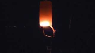 Migrations 21 Launching Thai Sky Lantern Khom Loi from Migration [upl. by Iddet]