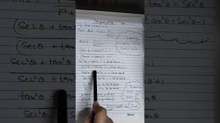 If sec theta  tan theta P then Prove that Sin theta P² 1P²1class10maths cbseboard [upl. by Idnahs]