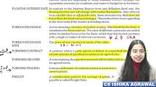 CSEET Business Communication  Chapter 8  Common Business Terminologies  CS Ishika Agrawal cseet [upl. by Ghassan]