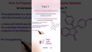 what is phenolphthalein indicator and its properties viral chemistryexperiment chemical shorts [upl. by Mars562]