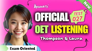 OET LISTENING TEST 01102024 oet oetexam oetnursing oetlisteningtest [upl. by Leese]