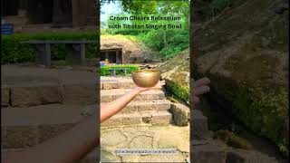 Relax with Crown Chakra Tibetan Singing Bowl shorts yoga chakra 432hz meditation yoganidra [upl. by Fife]