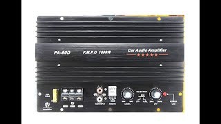 PA80D 1000W Amplifier Unboxing 12V 1000W Mono Car Audio Power Amplifier BEST BUDGET CAR AMPLIFIER [upl. by Ashly]