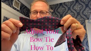 Adjust Your Bow Tie Tutorial [upl. by Rehptosirhc80]