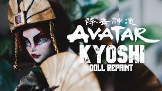 AVATAR KYOSHI  Last Airbender Doll Custom  Monster high OOAK  etellan [upl. by Suiddaht]