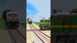 TRAINS CROSSING BUMPY BRANCHED TRACKS 😱 train [upl. by Ettari]