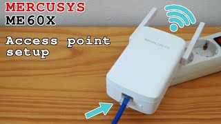 TPLink Mercusys ME60X WiFi 6 extender • Access point mode setup [upl. by Enyt]