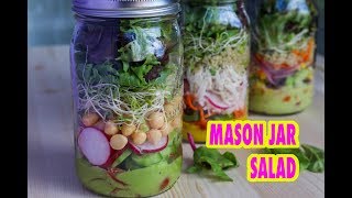 ENSALADAS PARA LLEVAR  MASON JAR SALAD [upl. by Morganne]