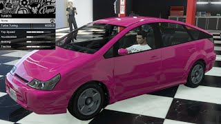 GTA 5  OG Vehicle Customization  Karin Dilettante Toyota Prius [upl. by Datha]