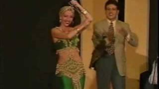 Amani Lebanese Belly dancer in Baladi style dance Germany 1996 [upl. by Orvah]