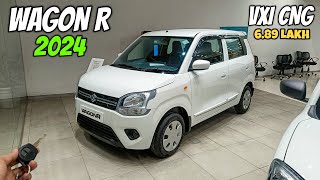 Maruti Suzuki Wagon R Vxi Cng 2024 ❤️  Wagon R Second Base Model  Detailed Review [upl. by Arnuad]