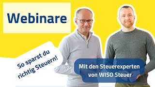 WISO Steuer LiveWebinare 🧑‍🏫 Steuertipps von den Experten [upl. by Rollet161]