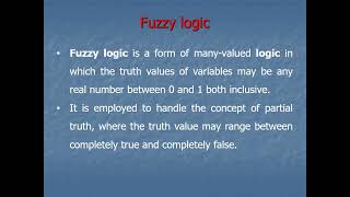 Fuzzy Logic [upl. by Oniger]