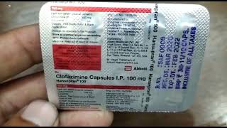 Hansepran 100mg Capsule  Clofazimine 100mg Capsule  Hansepran 100mg Capsule Uses Review Hindi [upl. by Eedya552]